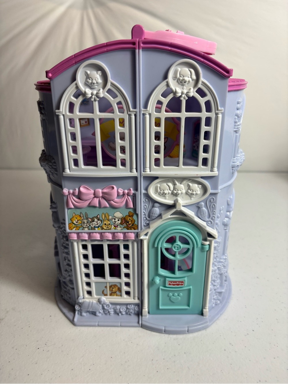 Vintage Fisher-Price Sweet Streets Pet Parlor dollhouse from 2002
